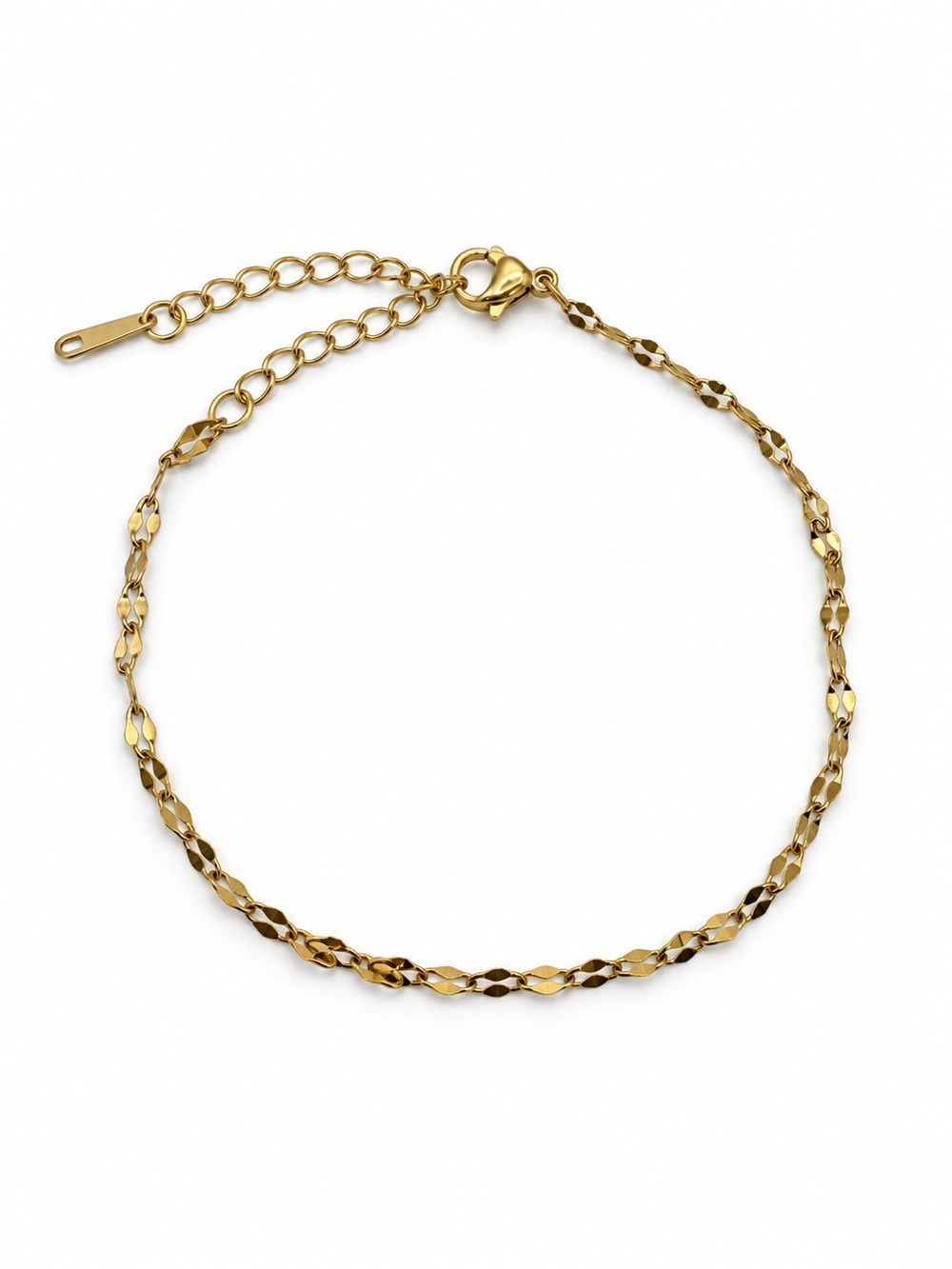 Crimp Link Chain Bracelet